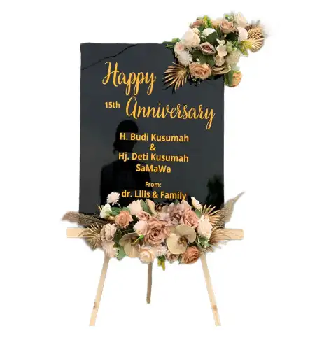 Papan Bunga Akrilik Tanoh Alas